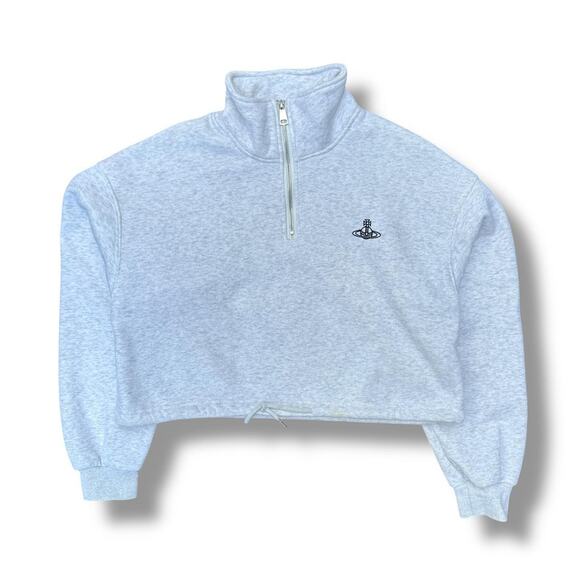 Vivienne Westwood Quarter Zip Cropped Top - Picture 1 of 6